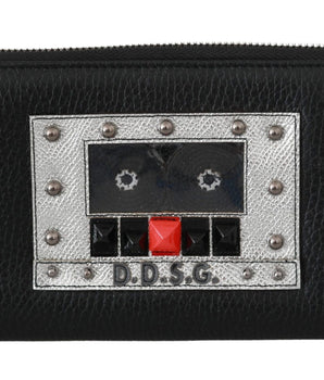 Dolce & Gabbana Elegant Black Leather Zip Continental Wallet Dolce & Gabbana 