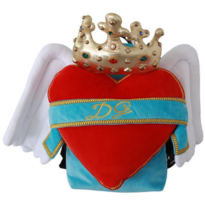 Dolce & Gabbana Jeweled Heart Wings Backpack Dolce & Gabbana 