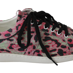 Dolce & Gabbana Multicolor Crocodile Leather Sneakers Dolce & Gabbana 