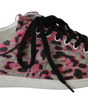Dolce & Gabbana Multicolor Crocodile Leather Sneakers Dolce & Gabbana 