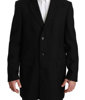 Dolce & Gabbana Elegant Black Wool Formal Blazer Dolce & Gabbana 