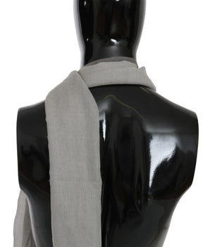 Costume National Elegant Gray Cotton Men's Scarf Costume National 