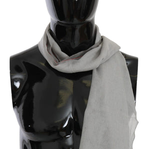 Costume National Elegant Gray Cotton Men's Scarf