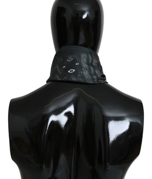 Costume National Elegant Silk Printed Blue Scarf Costume National 