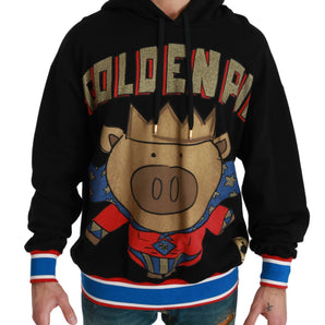 Dolce &amp; Gabbana Elegant Hooded Pullover With Regal Motif