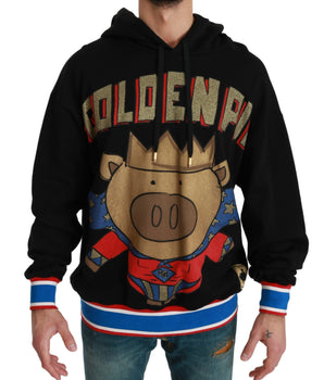 Dolce & Gabbana Elegant Hooded Pullover With Regal Motif Dolce & Gabbana 