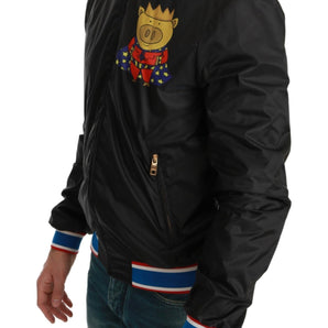 Dolce &amp; Gabbana Elegant Multicolor Motive Bomber Jacket