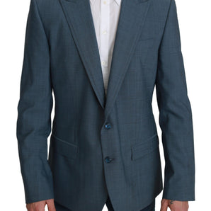 Dolce &amp; Gabbana Elegant Light Blue Slim Fit Blazer