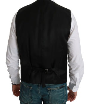 Dolce & Gabbana Stripe Cotton Silk Dress Vest Dolce & Gabbana 