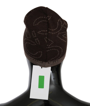 Costume National Chic Two-Tone Wool Blend Beanie Costume National 