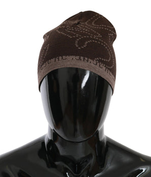 Costume National Chic Two-Tone Wool Blend Beanie Costume National 