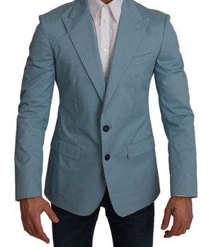 Dolce & Gabbana Elegant Blue Fantasy Pattern Blazer Dolce & Gabbana 