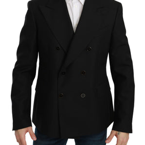 Dolce &amp; Gabbana Elegant Black Slim Fit Formal Blazer