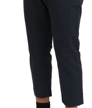 Dolce & Gabbana Chic Cropped Stripe Casual Pants Dolce & Gabbana 