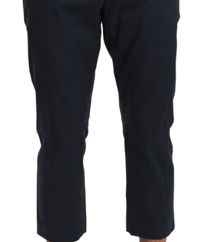 Dolce & Gabbana Chic Cropped Stripe Casual Pants Dolce & Gabbana 