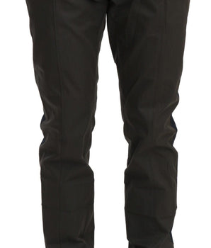 Dolce & Gabbana Elegant Slim Fit Striped Casual Pants Dolce & Gabbana 