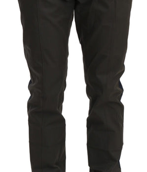 Dolce & Gabbana Elegant Slim Fit Striped Casual Pants