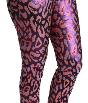 Dolce & Gabbana Chic Cropped High Waist Silk Blend Pants Dolce & Gabbana 