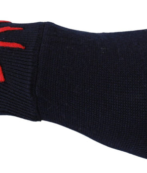 Dolce &amp; Gabbana Blue #DGLovesLondon Embroidered Wool Gloves