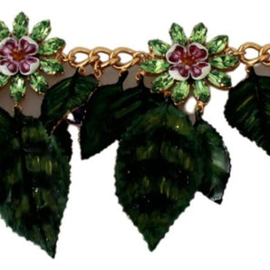 Dolce &amp; Gabbana Collar elegante con dije floral de Sicilia