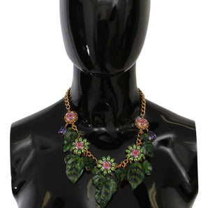 Dolce &amp; Gabbana Collar elegante con dije floral de Sicilia