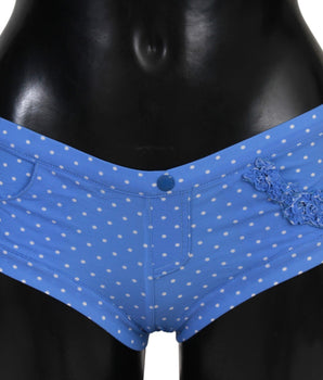 Ermanno Scervino Blue Shorts Beachwear Bikini Bottoms Swimsuit
