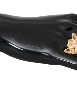 Dolce & Gabbana Chic Canine Gold-Tone Statement Ring Dolce & Gabbana 