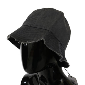 Costume National Chic Black Bucket Hat - Timeless Accessory