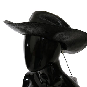 Costume National Chic Black Floppy Hat - Timeless Elegance