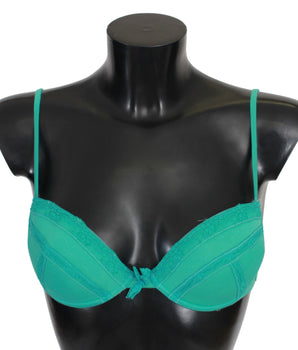 Ermanno Scervino Sujetador push-up lujoso de algodón verde