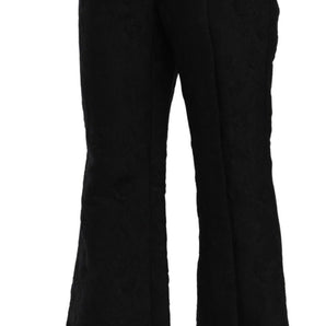 Dolce &amp; Gabbana Chic High Waist Flared Cropped Pants