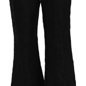 Dolce &amp; Gabbana Chic High Waist Flared Cropped Pants