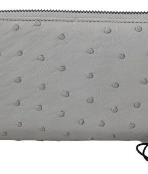 Dolce & Gabbana Elegant Ostrich Leather Continental Wallet Dolce & Gabbana 