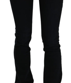 Costume National Black Low Waist Skinny Denim Cotton Jeans Costume National 