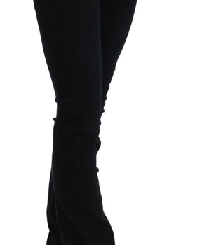 Costume National Black Low Waist Skinny Denim Cotton Jeans Costume National 