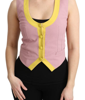Dolce & Gabbana Chic Sleeveless Vest in Pink Hues Dolce & Gabbana 
