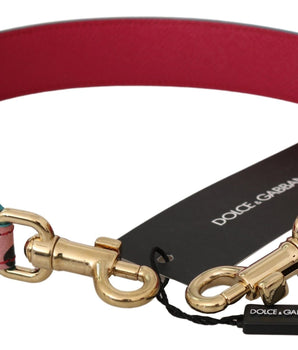 Dolce & Gabbana Pink Polka Dot Leather Shoulder Strap Dolce & Gabbana 