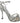 Dolce & Gabbana Silver Leather Ankle Strap Sandals with Crystals Dolce & Gabbana 
