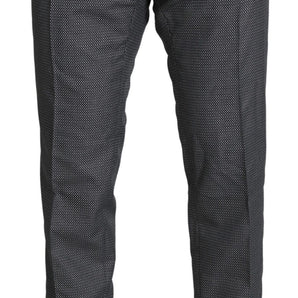 Dolce &amp; Gabbana Elegante pantalón de vestir gris slim fit