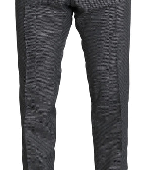 Dolce & Gabbana Elegant Gray Slim Fit Dress Trousers Dolce & Gabbana 