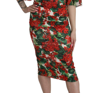 Dolce &amp; Gabbana Vestido tubo midi floral encantador