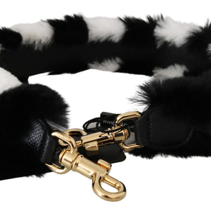 Dolce &amp; Gabbana Elegant Fur Shoulder Strap Accessory