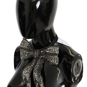 Dolce & Gabbana Elegant Silver Silk Bowtie