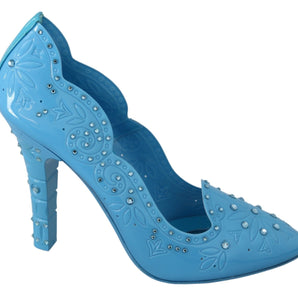 Dolce & Gabbana Crystal Embellished Blue Cinderella Pumps Dolce & Gabbana 