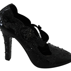 Dolce & Gabbana Elegant Crystal Embellished Cinderella Pumps Dolce & Gabbana 