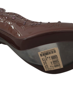 Dolce &amp; Gabbana Elegant Crystal-Embellished Cinderella Pumps