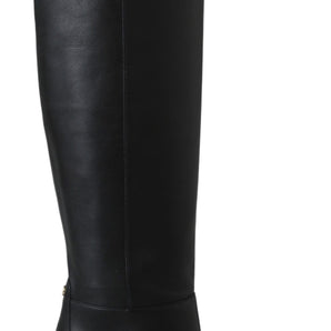 Jimmy Choo Elegant Black Calf Leather Heeled Boots Jimmy Choo 