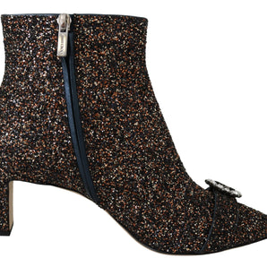 Jimmy Choo Amethyst Mix Hanover Heeled Glitter Boots Jimmy Choo 