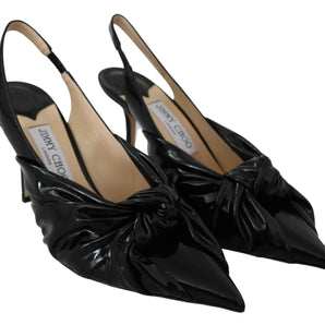 Jimmy Choo Elegant Black Leather Pointed Toe Pumps Jimmy Choo 