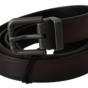 Dolce & Gabbana Elegant Leather Belt in Classic Brown Dolce & Gabbana 